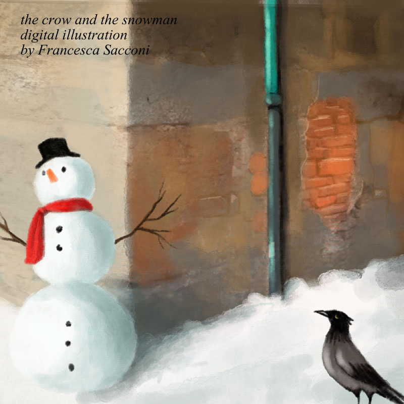the crow and the snowman